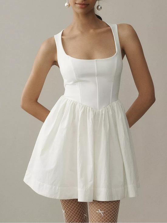 BHLDN Dresses & Skirts - NWT BHLDN by Anthropologie Sleeveless Scoop-Neck Fit & Flare Mini Dress